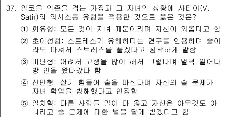 사회복지사_1급(2교시) 2024년 37번 - 정답과 핵심 포인트를 검수 중인 기출문제