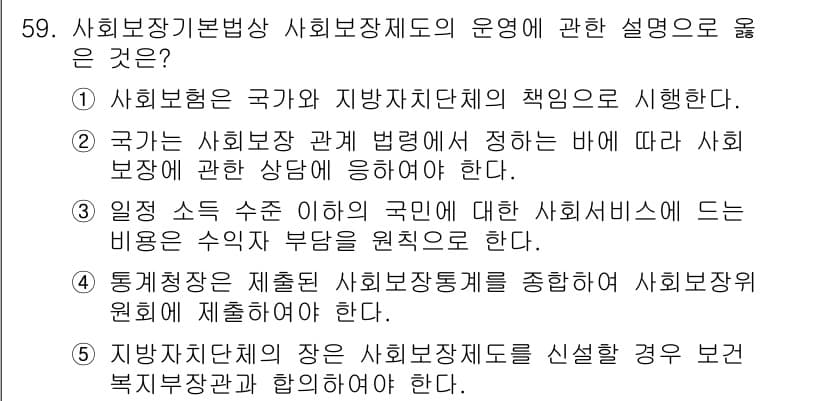 사회복지사_1급(3교시)(구) 2024년 59번 - 정답과 핵심 포인트를 검수 중인 기출문제