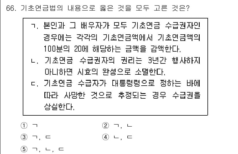 사회복지사_1급(3교시)(구) 2024년 66번 - 정답과 핵심 포인트를 검수 중인 기출문제