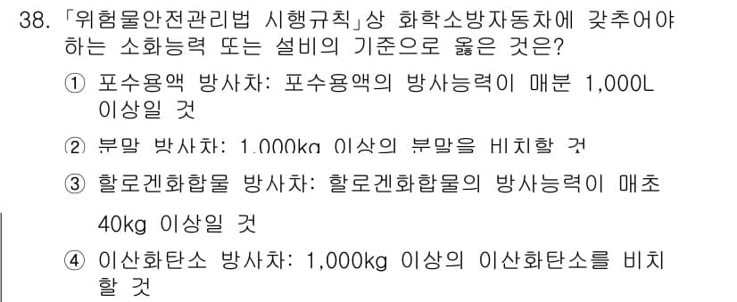 소방공무원(경력)_소방관계법규(구) 2023년 39번 - 정답과 핵심 포인트를 검수 중인 기출문제