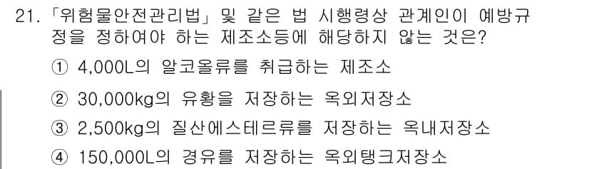 소방공무원(공개)_소방관계법규(구) 2023년 21번 - 정답과 핵심 포인트를 검수 중인 기출문제