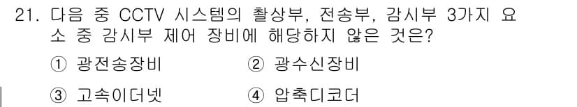 영상정보관리사 2022년 21번 - 정답과 핵심 포인트를 검수 중인 기출문제
