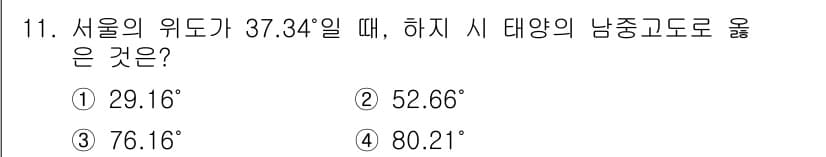 신재생에너지발전설비기사 2022년 11번 - 정답과 핵심 포인트를 검수 중인 기출문제