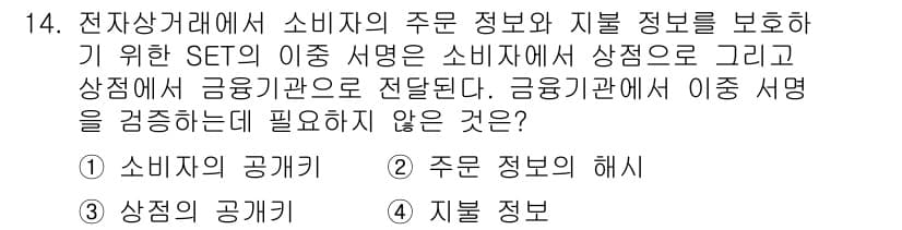 9급_지방직_공무원_정보보호론 2023년 14번 - 정답과 핵심 포인트를 검수 중인 기출문제