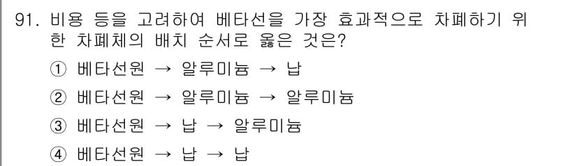 원자력기사 2023년 91번 - 정답과 핵심 포인트를 검수 중인 기출문제