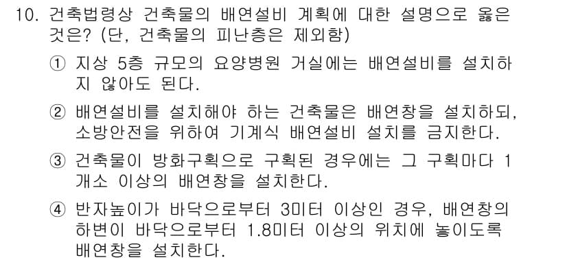 9급_국가직_공무원_건축계획 2024년 10번 - 정답과 핵심 포인트를 검수 중인 기출문제
