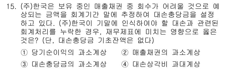 9급_국가직_공무원_회계원리 2024년 15번 - 정답과 핵심 포인트를 검수 중인 기출문제