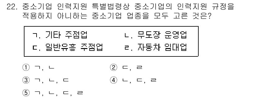경영지도사_1차_1교시 2024년 22번 - 정답과 핵심 포인트를 검수 중인 기출문제
