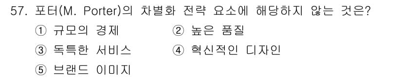 경영지도사_1차_1교시 2024년 57번 - 정답과 핵심 포인트를 검수 중인 기출문제