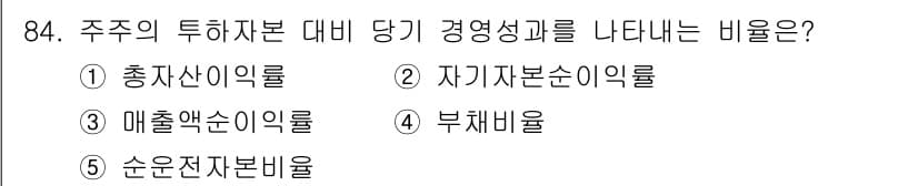 경영지도사_1차_2교시(구) 2024년 84번 - 정답과 핵심 포인트를 검수 중인 기출문제