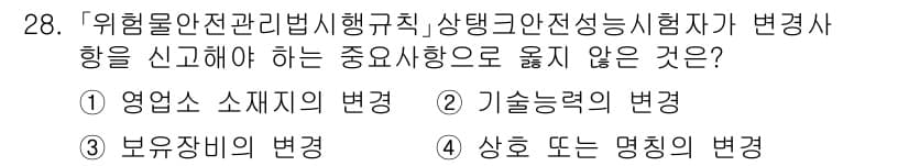 소방공무원(경력)_소방관계법규 2024년 28번 - 소방안전관리법에서 요구하는 주요 사항은 사업장의 위험 요소와 관련된 것이... 에 관한 핵심 기출문제