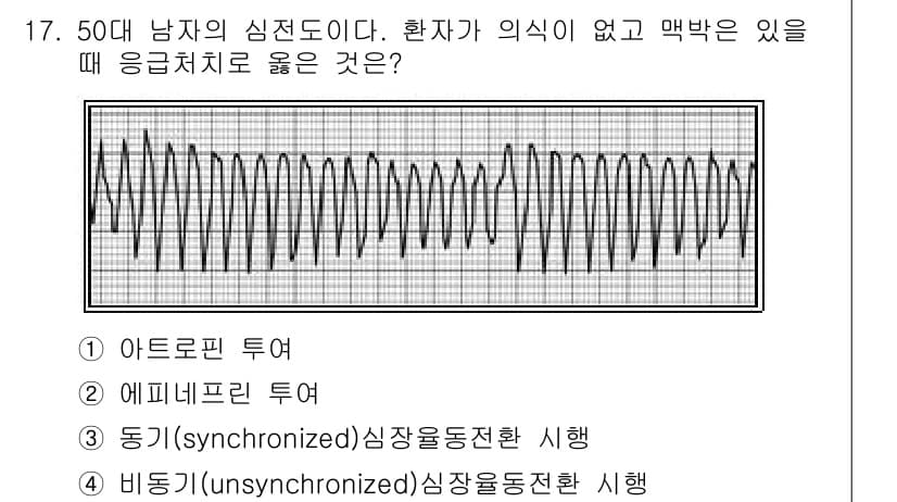 소방공무원(경력)_응급처치학개론 2024년 17번 - 정답과 핵심 포인트를 검수 중인 기출문제