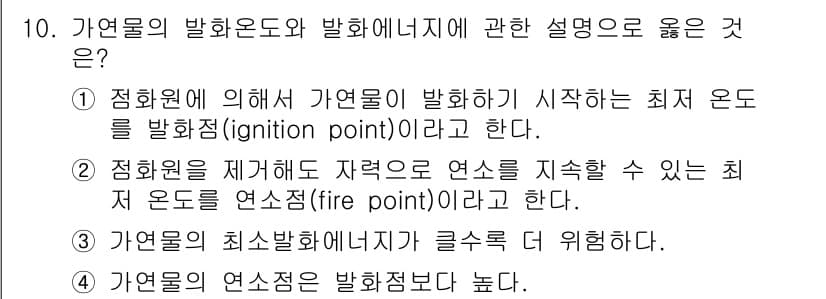 소방공무원(공개,경력)_소방학개론 2024년 10번 - 정답과 핵심 포인트를 검수 중인 기출문제