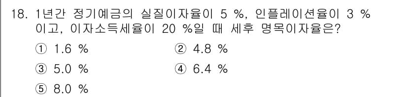 공인노무사_1차(경제학원론)(구) 2022년 18번 - 정답과 핵심 포인트를 검수 중인 기출문제