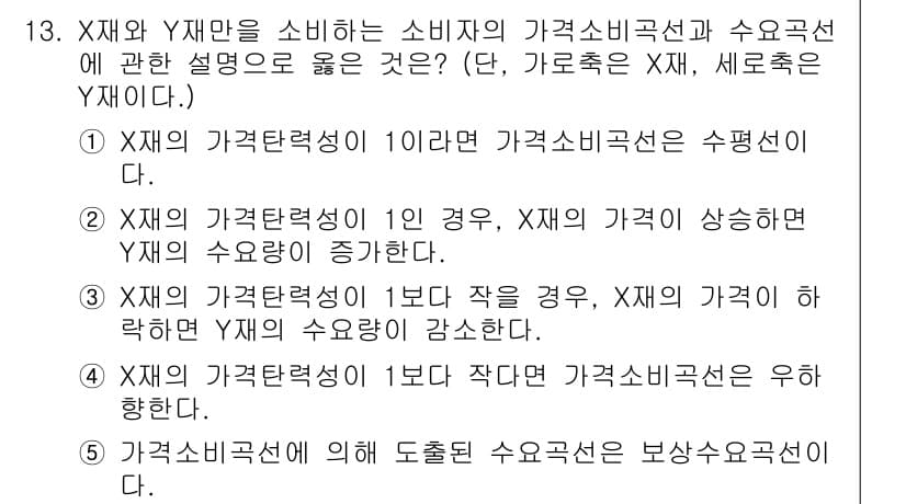 공인노무사_1차(경제학원론) 2024년 13번 - 정답과 핵심 포인트를 검수 중인 기출문제