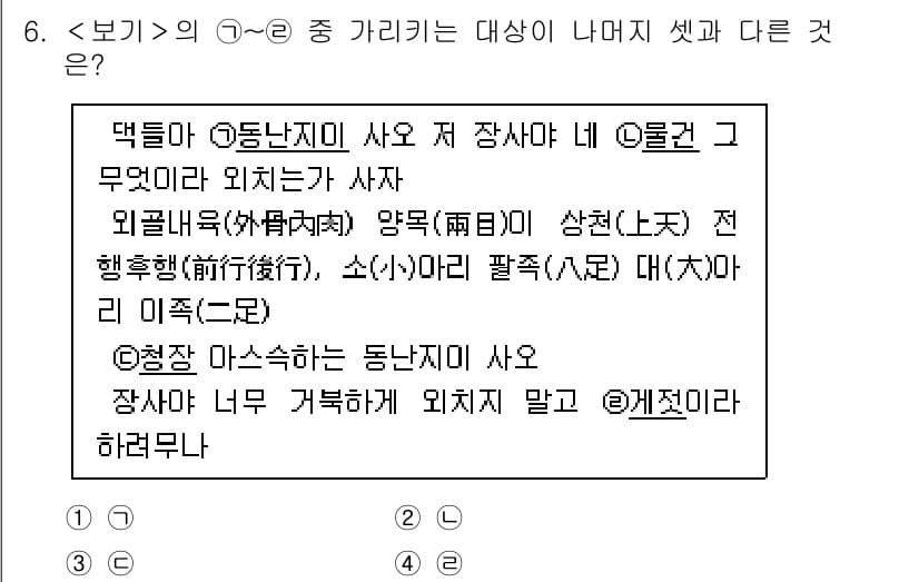 9급_지방직_공무원_서울시_국어 2023년 6번 - 정답과 핵심 포인트를 검수 중인 기출문제