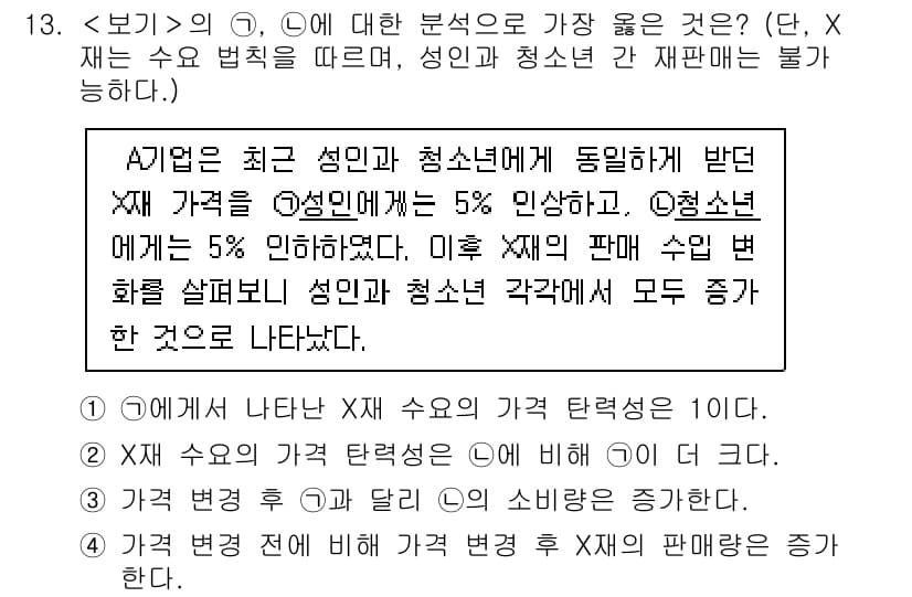 9급_지방직_공무원_서울시_사회(유공자) 2023년 13번 - 주어진 문제는 연령별 성별 인구 비율의 변화에 대한 조사입니다. 청소년의... 에 관한 핵심 기출문제