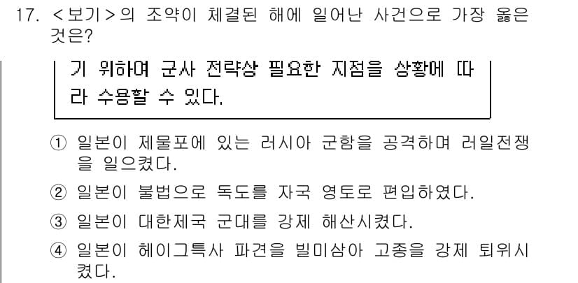 9급_지방직_공무원_서울시_한국사(유공자) 2023년 17번 - 정답과 핵심 포인트를 검수 중인 기출문제