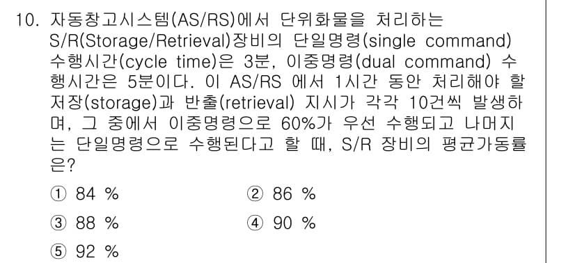 물류관리사_2교시 2024년 10번 - 정답과 핵심 포인트를 검수 중인 기출문제