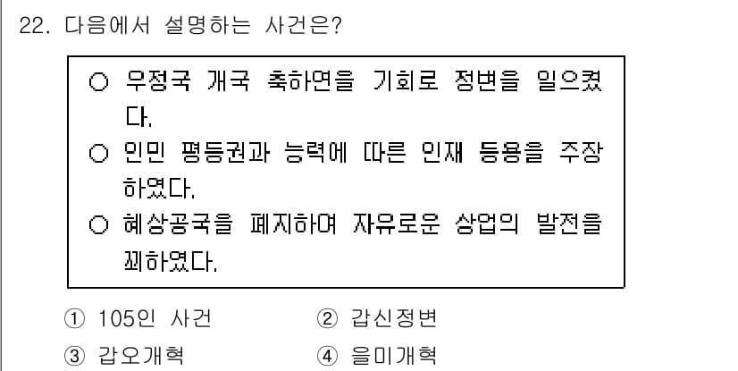 관광통역안내사_1교시(구) 2024년 22번 - 정답과 핵심 포인트를 검수 중인 기출문제