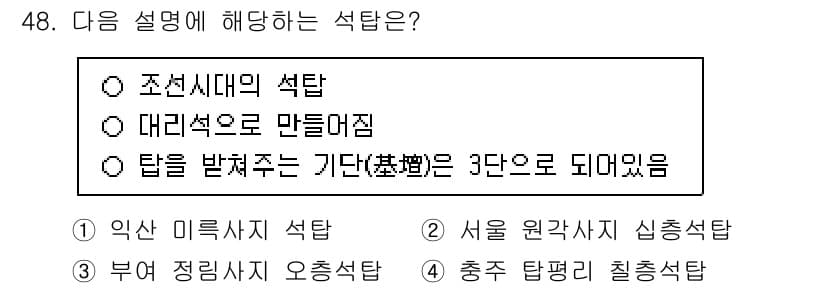 관광통역안내사_1교시(구) 2024년 48번 - 정답과 핵심 포인트를 검수 중인 기출문제