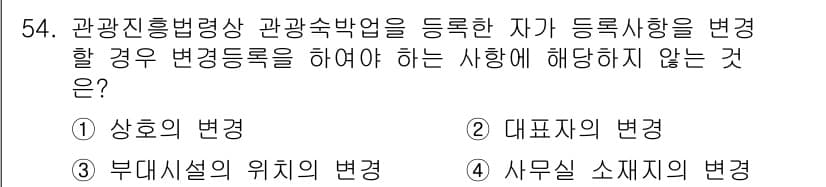 관광통역안내사_1교시(구) 2024년 54번 - 정답과 핵심 포인트를 검수 중인 기출문제
