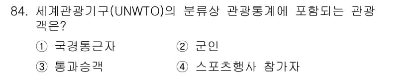 관광통역안내사_1교시(구) 2024년 84번 - 정답과 핵심 포인트를 검수 중인 기출문제