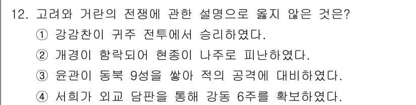 관광통역안내사_2교시(구) 2024년 12번 - 정답과 핵심 포인트를 검수 중인 기출문제