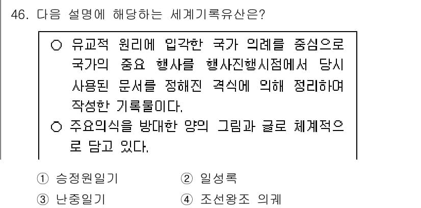 관광통역안내사_2교시(구) 2024년 46번 - 정답과 핵심 포인트를 검수 중인 기출문제