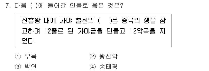 관광통역안내사_2교시(구) 2024년 7번 - 정답과 핵심 포인트를 검수 중인 기출문제