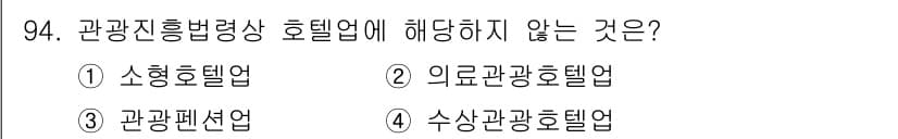 관광통역안내사_2교시(구) 2024년 94번 - 정답과 핵심 포인트를 검수 중인 기출문제