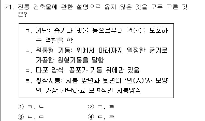 국내여행안내사_1차 2024년 21번 - 정답과 핵심 포인트를 검수 중인 기출문제