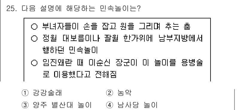 국내여행안내사_1차 2024년 25번 - 정답과 핵심 포인트를 검수 중인 기출문제