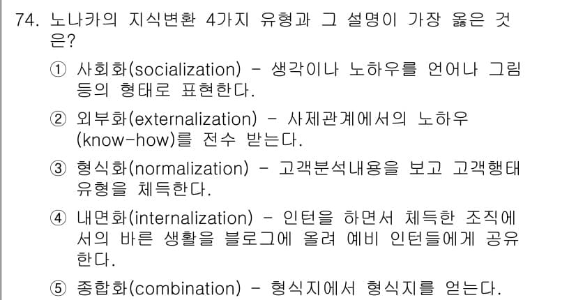 유통관리사_2급 2024년 74번 - 정답과 핵심 포인트를 검수 중인 기출문제