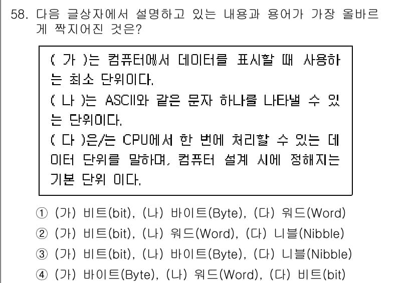 전자상거래운용사 2023년 58번 - 정답과 핵심 포인트를 검수 중인 기출문제