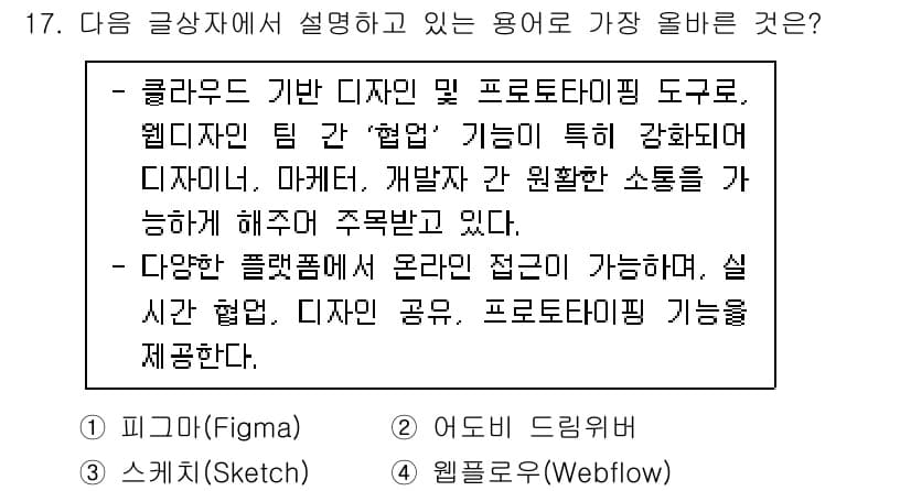 전자상거래운용사 2024년 17번 - 정답과 핵심 포인트를 검수 중인 기출문제