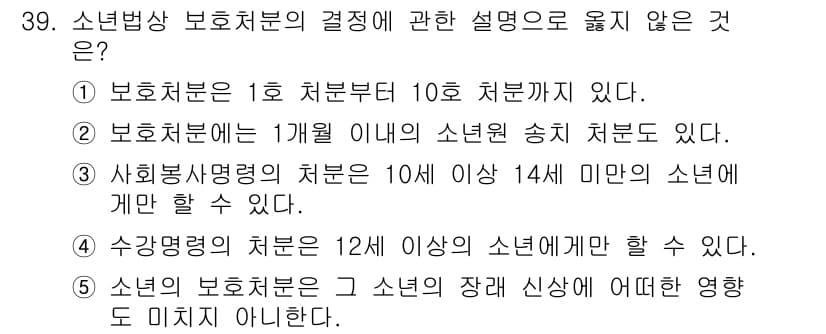청소년상담사_1급(1교시)(구) 2024년 39번 - 정답과 핵심 포인트를 검수 중인 기출문제