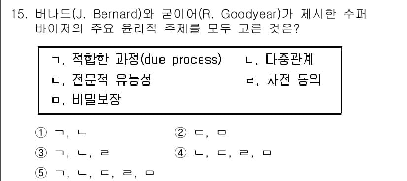 청소년상담사_1급(1교시) 2024년 15번 - 정답과 핵심 포인트를 검수 중인 기출문제