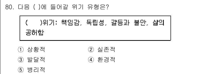 청소년상담사_1급(2교시) 2024년 80번 - 정답과 핵심 포인트를 검수 중인 기출문제