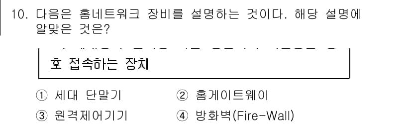 지능형홈관리사 2024년 10번 - . 홈 게이트웨이

홈 게이트웨이는 다양한 홈 네트워크 장치를 연결하고 ... 에 관한 핵심 기출문제
