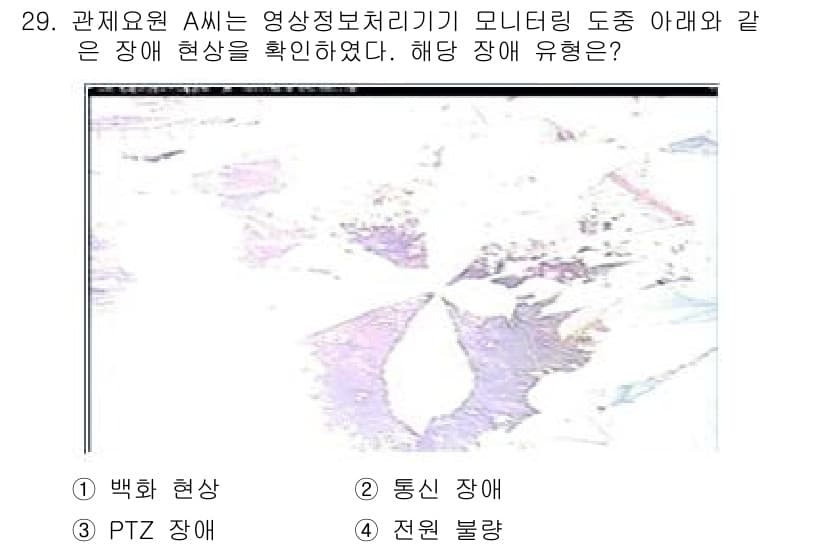 영상정보관리사 2024년 29번 - 정답과 핵심 포인트를 검수 중인 기출문제