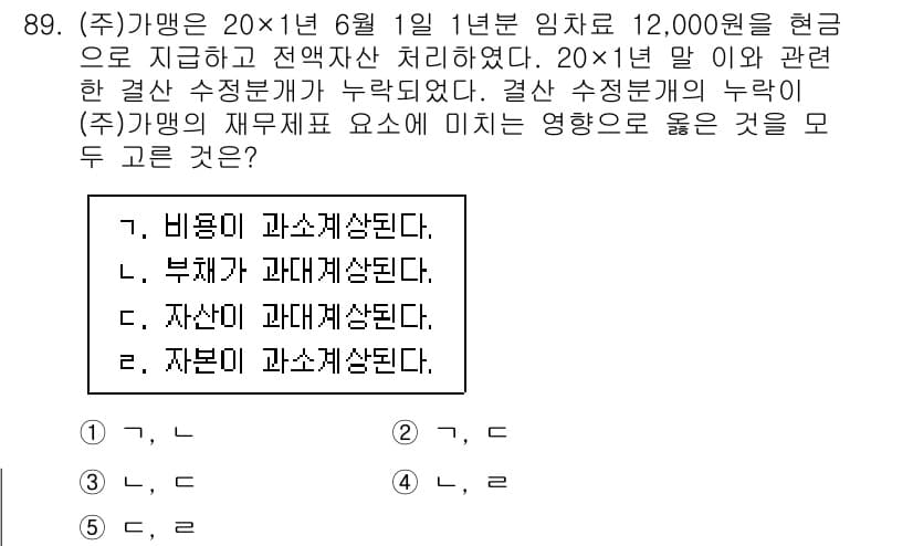 가맹거래사 2025년 89번 - 정답과 핵심 포인트를 검수 중인 기출문제