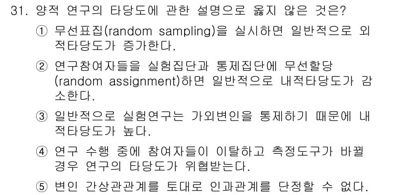 청소년상담사_2급(1교시)(구) 2024년 31번 - 정답과 핵심 포인트를 검수 중인 기출문제