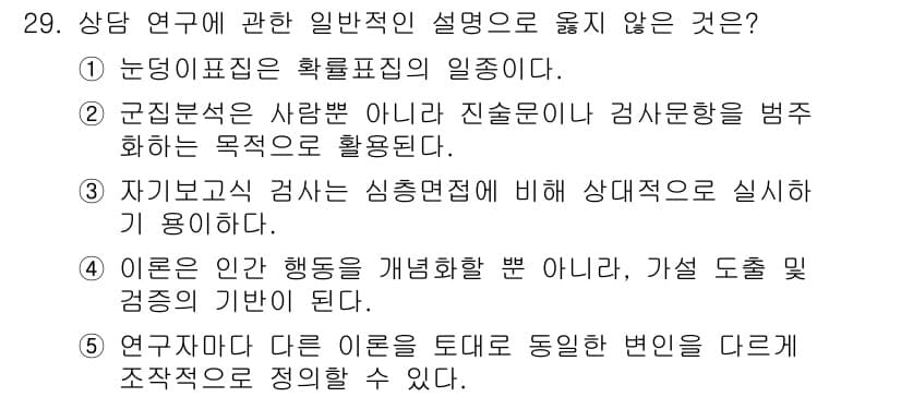 청소년상담사_2급(1교시) 2024년 29번 - 이 진술은 약물 표현의 일종으로, 상담 시 개인의 경험과 눈에 보이지 않... 에 관한 핵심 기출문제