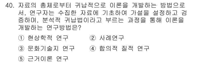 청소년상담사_2급(1교시) 2024년 40번 - 정답과 핵심 포인트를 검수 중인 기출문제