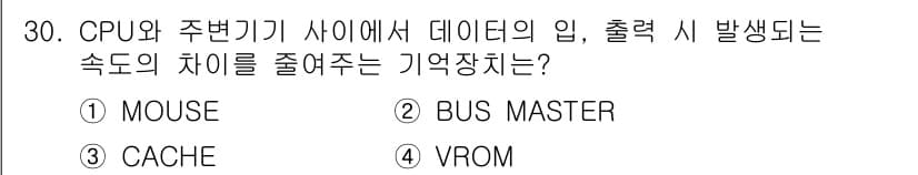 PC정비사_1급 2024년 30번 - 정답과 핵심 포인트를 검수 중인 기출문제