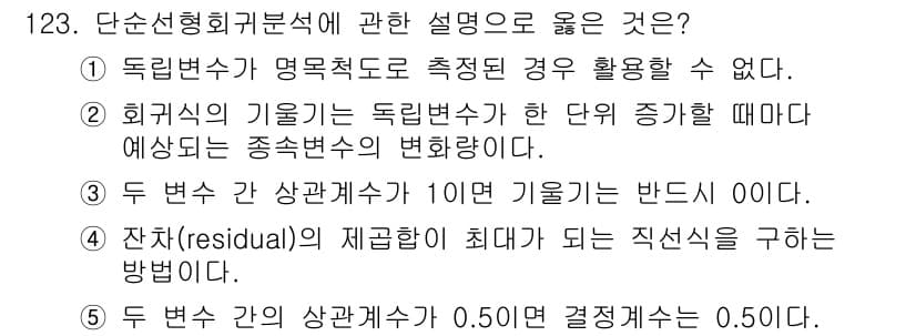 경영지도사_1차_1교시 2025년 123번 - 정답과 핵심 포인트를 검수 중인 기출문제