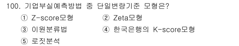 경영지도사_1차_2교시(구) 2025년 100번 - 정답과 핵심 포인트를 검수 중인 기출문제