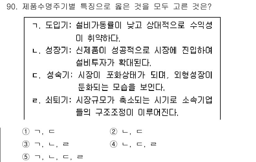 경영지도사_1차_2교시(구) 2025년 90번 - 정답과 핵심 포인트를 검수 중인 기출문제