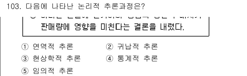 경영지도사_1차_2교시 2025년 103번 - 정답과 핵심 포인트를 검수 중인 기출문제